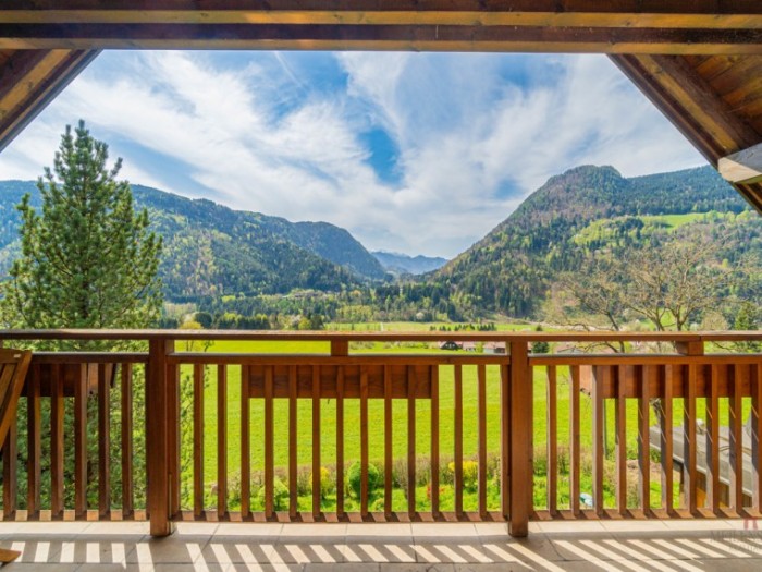 Großzügiges Holzhaus in ruhiger, sonniger & idyllischer Grünlage mit zauberhaftem Bergpanorama